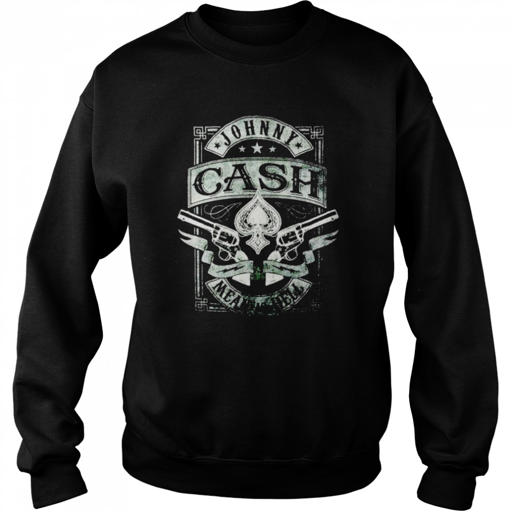 Johnny cash mean as hell shirt Unisex Sweatshirt