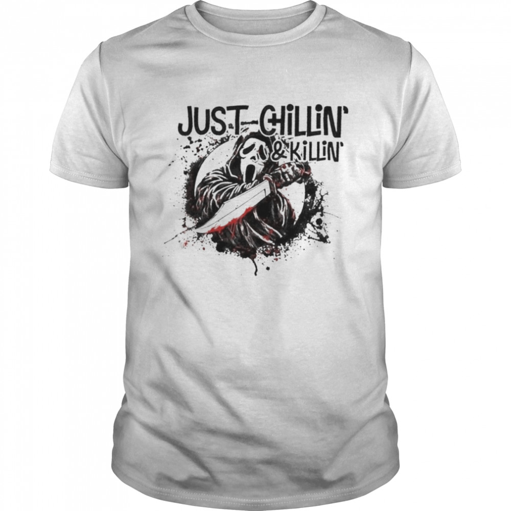 Just Chilling And Killing Ghost  Classic Men's T-shirt