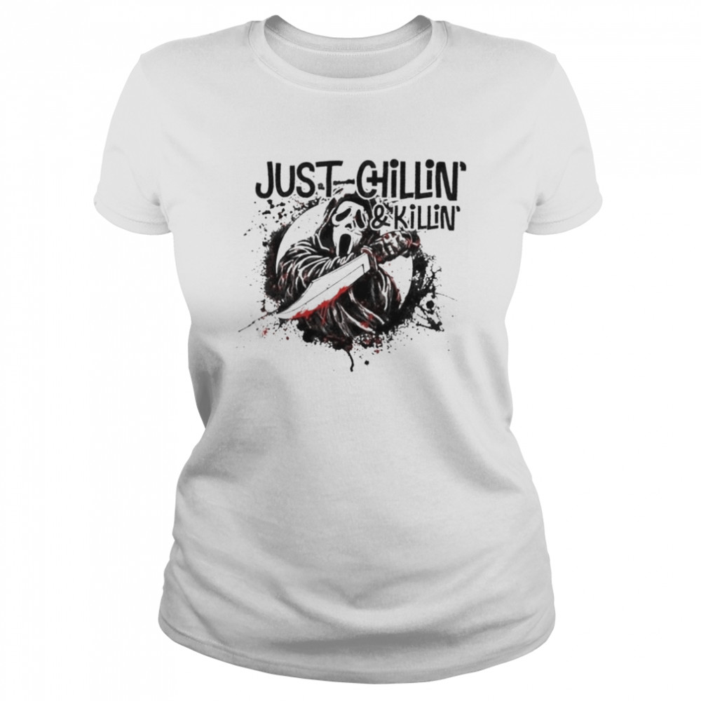 Just Chilling And Killing Ghost  Classic Women's T-shirt