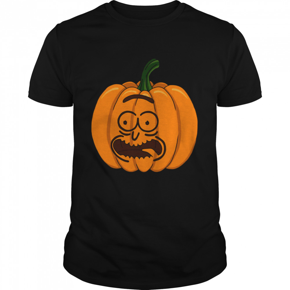Pumpkin Rick And Morty For Halloween shirt Classic Men's T-shirt