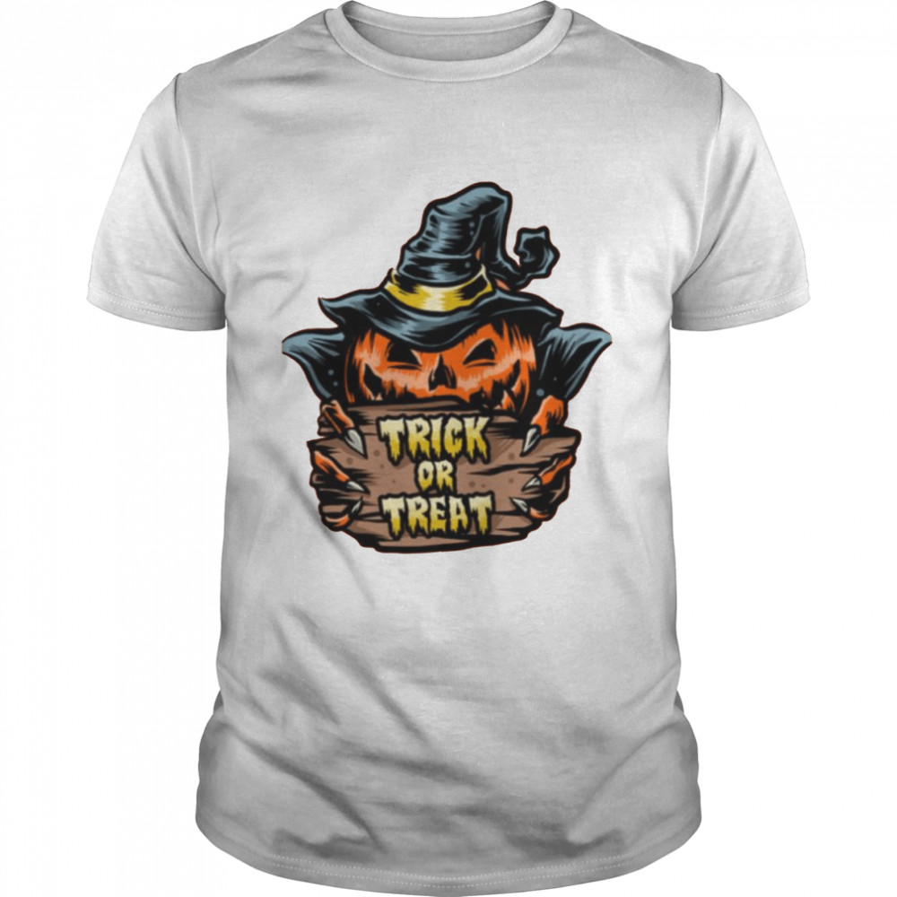 Witch Pumpkins Shost Design For Halloween Trick Or Treat  shirt Classic Men's T-shirt