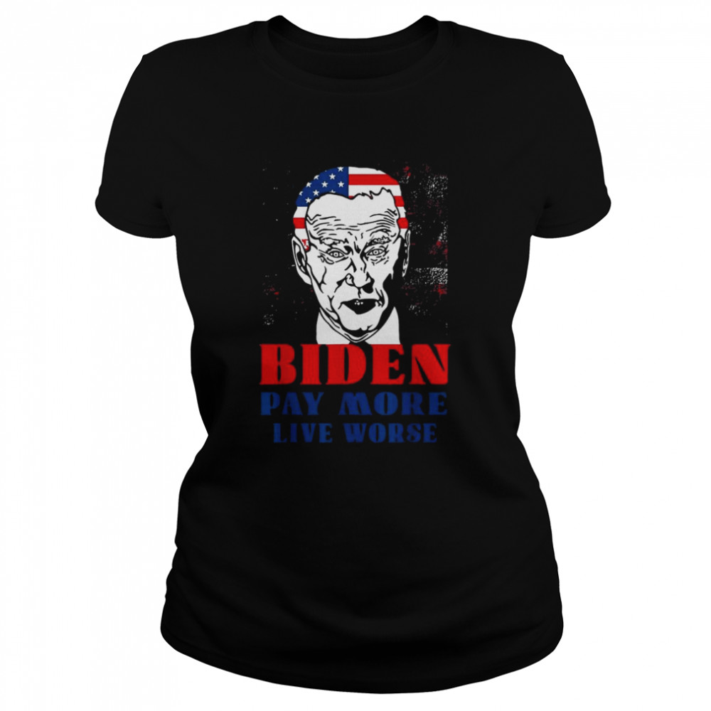 Anti Biden Pay More Live Worse Biden Inflation Outfit T- Classic Women's T-shirt