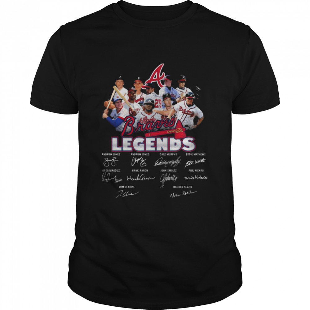 Atlanta Braves Legends Andruw Jones and Dale Murphy signatures shirt Classic Men's T-shirt