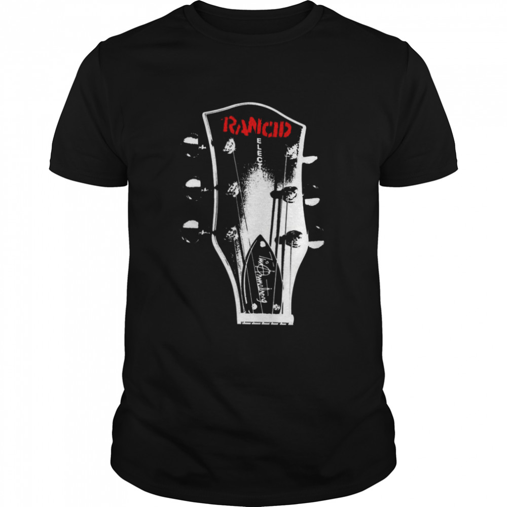 Guitar Design Logo Rancid Band shirt Classic Men's T-shirt