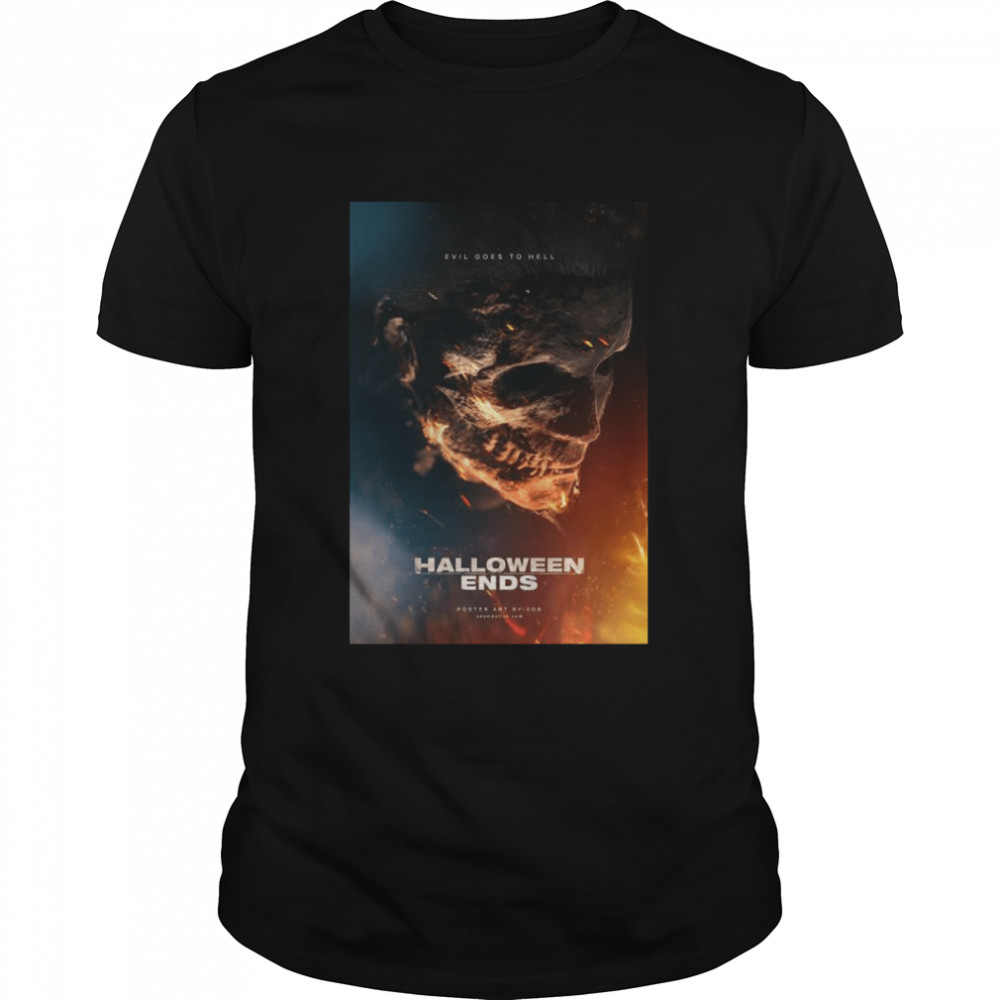 Halloween ends 2022 Evil Goes To Hell poster shirt Classic Men's T-shirt