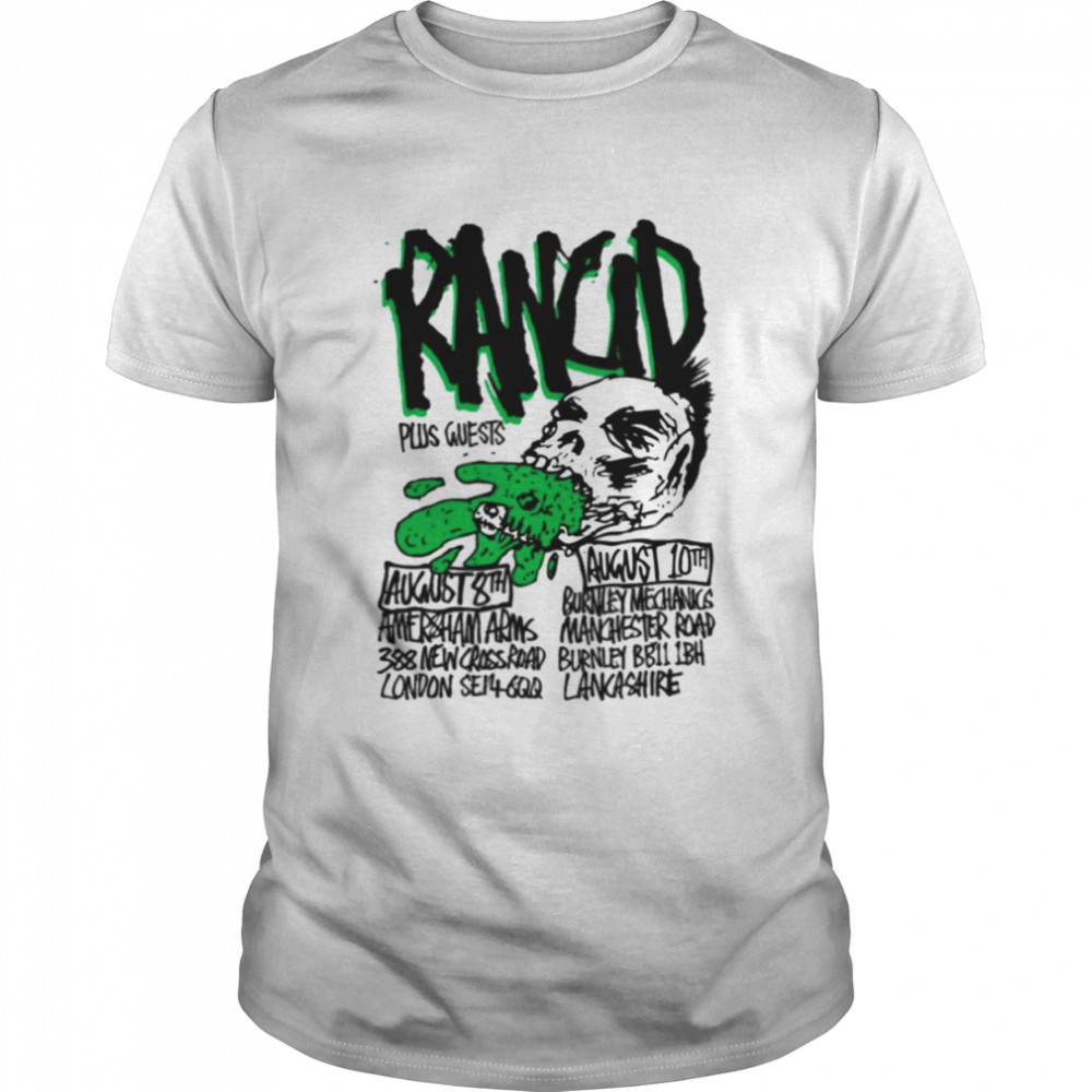 Plus Guest New Tour Design Rancid Band shirt