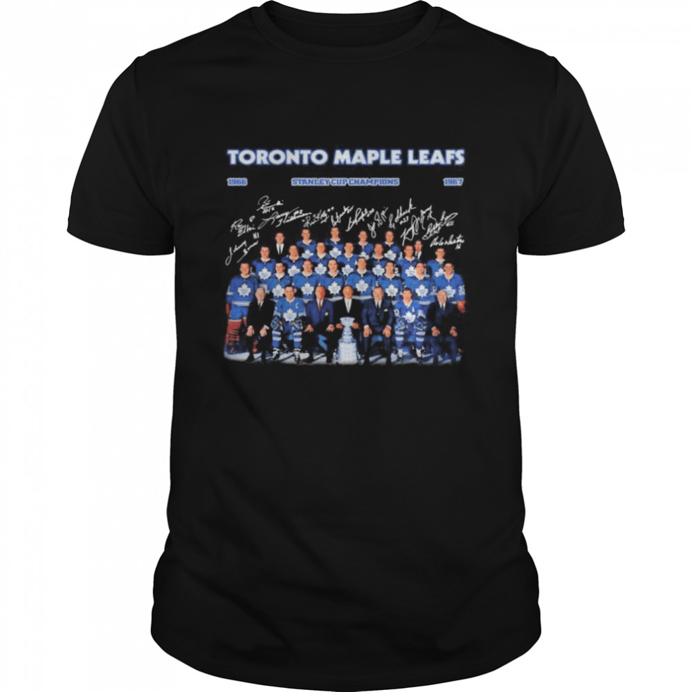 Toronto Maple Leafs Stanley Cup Champion 1966-1967 Signatures Shirt