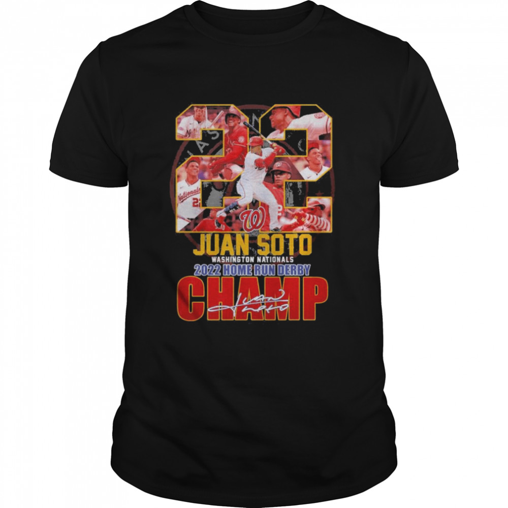 22 Juan Soto Washington Nationals 2022 Home Run Derby Champ signature shirt