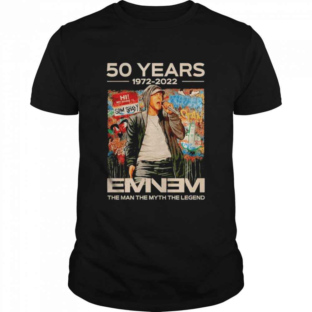 50 years 1972 2022 Eminem the man the myth the legend shirt
