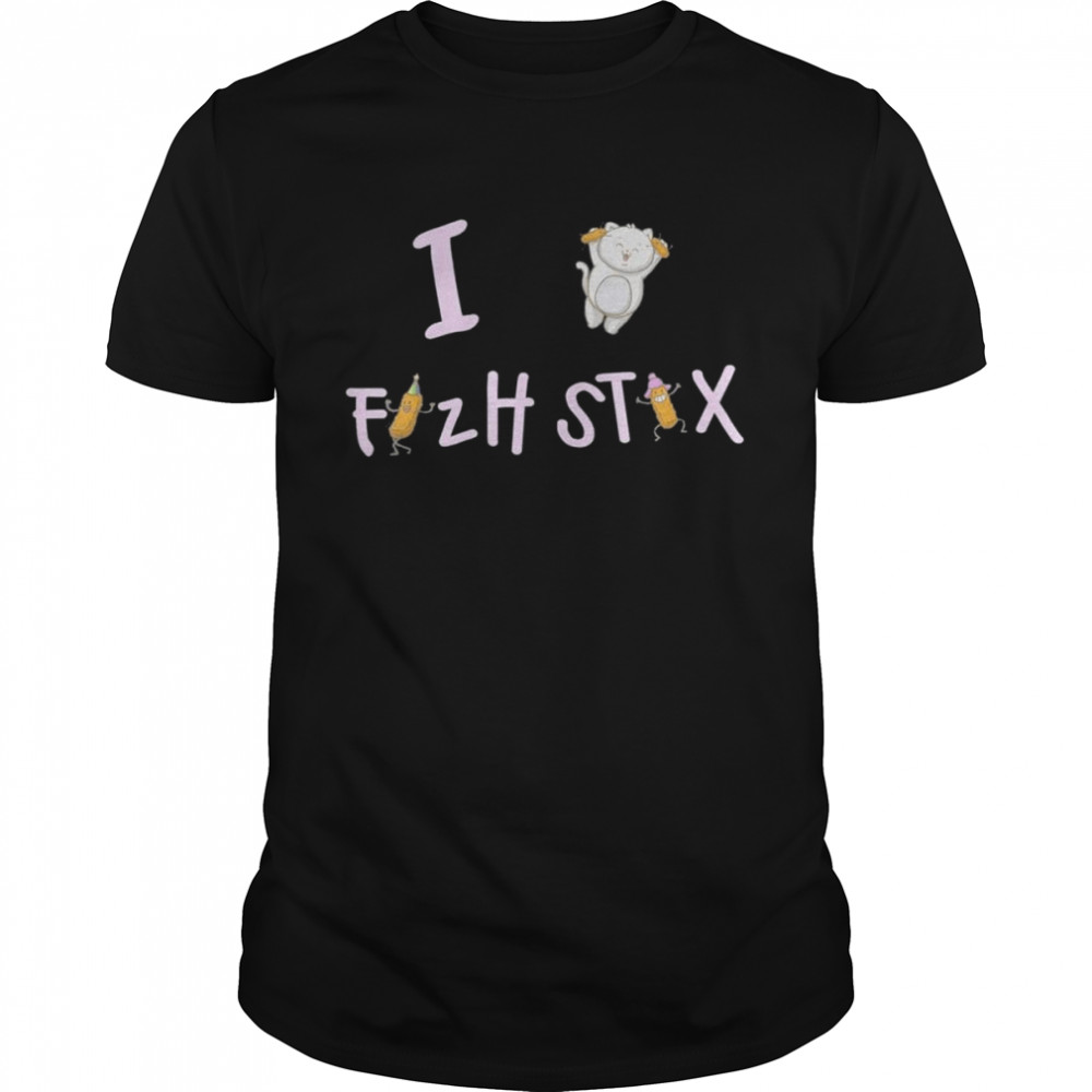 I Love Fizh Stix T- Classic Men's T-shirt