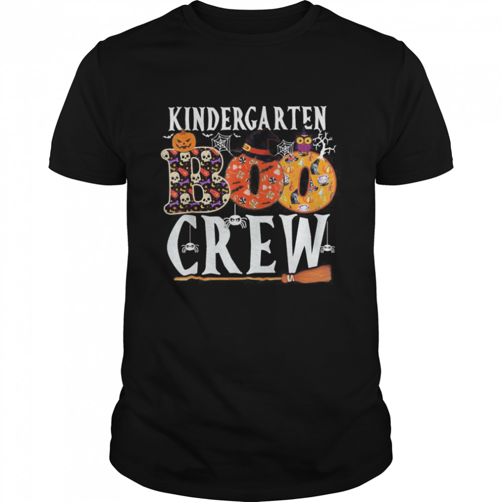 Kindergarten Boo Crew Teachers Halloween Costume T-Shirt