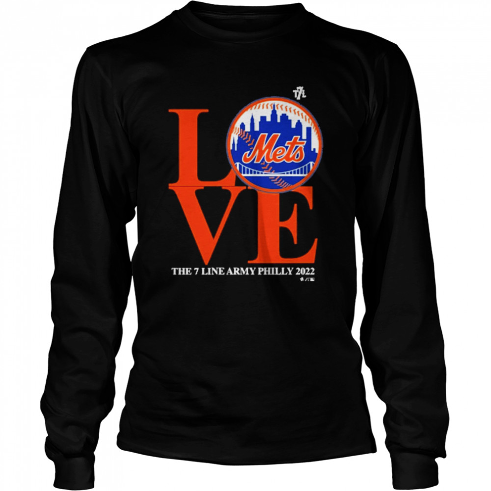 Love mets the 7 line army philly 2022 shirt Long Sleeved T-shirt