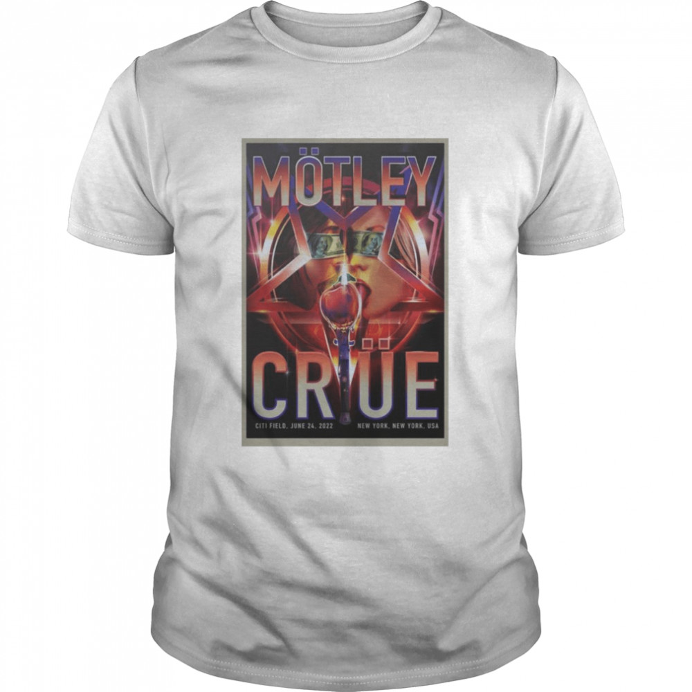 Motley Crue 2022 The Stadium Tour June 24 Citi Field New York shirt Classic Men's T-shirt