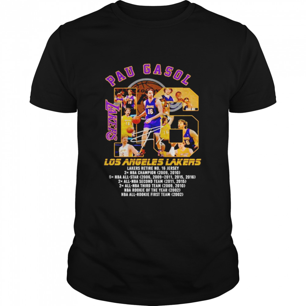 Pay Gasol Los Angeles Lakers signature shirt