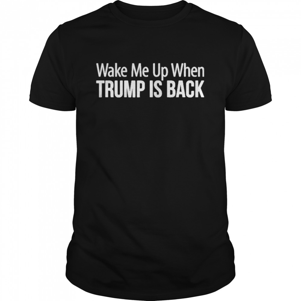 Wake Me Up When Trump Is Back 2022 Shirt