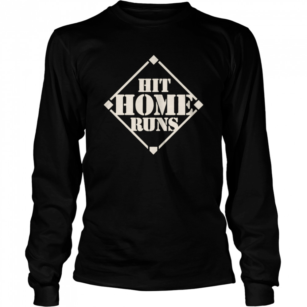 Baseball hit home runs shirt Long Sleeved T-shirt