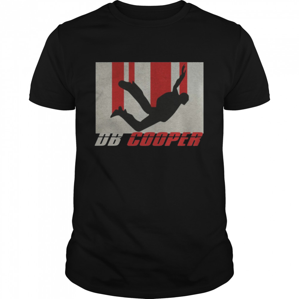 Db Cooper Air Plane Skydiving Parachute Vintage shirt Classic Men's T-shirt