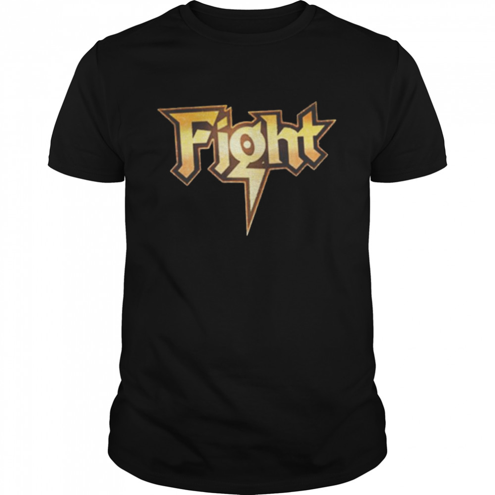 Gold Logo Fight Band shirt