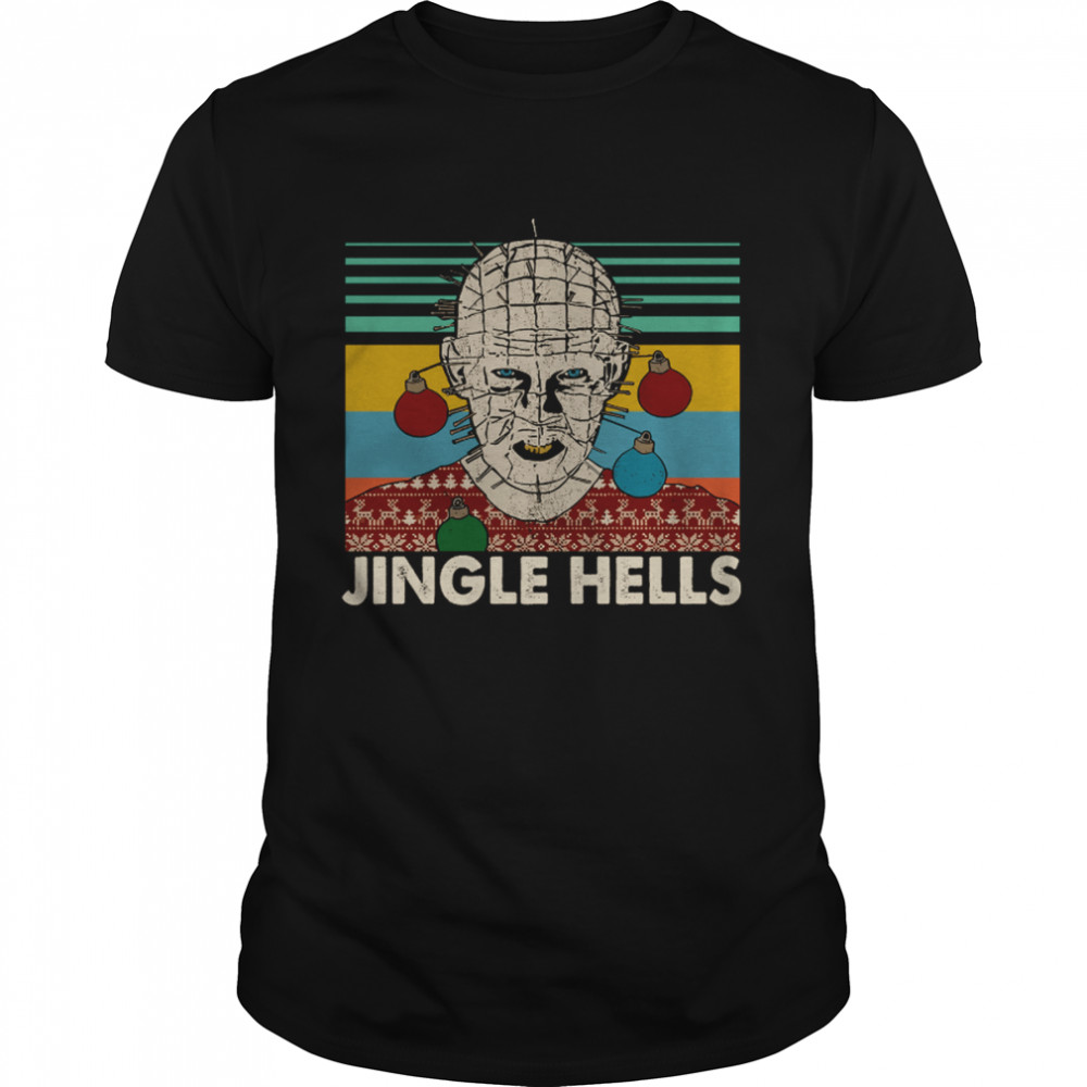 Pinhead Light Jingle Hells Horror Movie Halloween Hellraiser shirt Classic Men's T-shirt