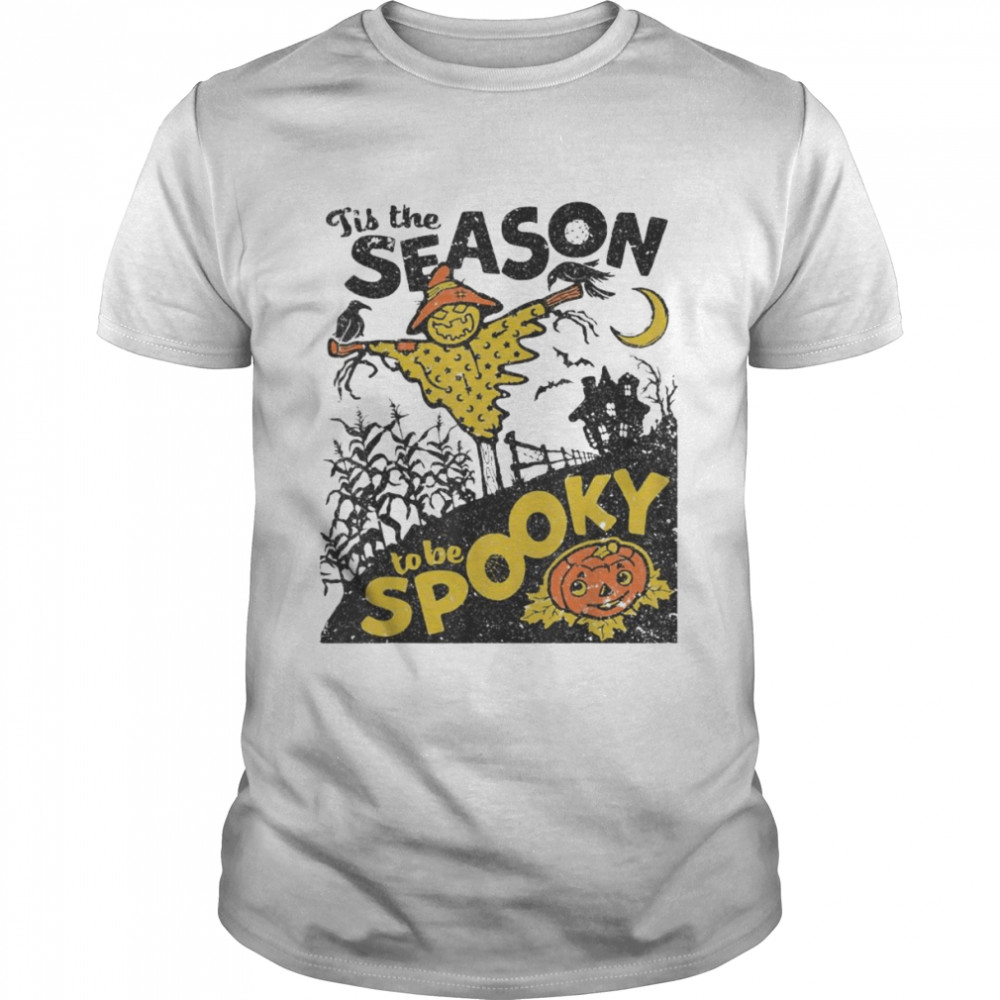 Tis The Season To Be Spooky Pumpkin Patch Halloween T- Classic Men's T-shirt