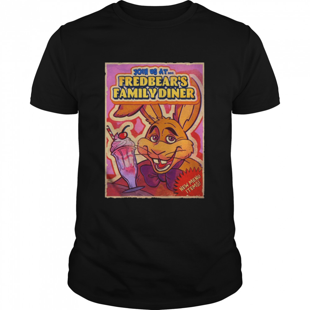 Freddy’s Family Diner Rabbit Security Breach Graphic shirt