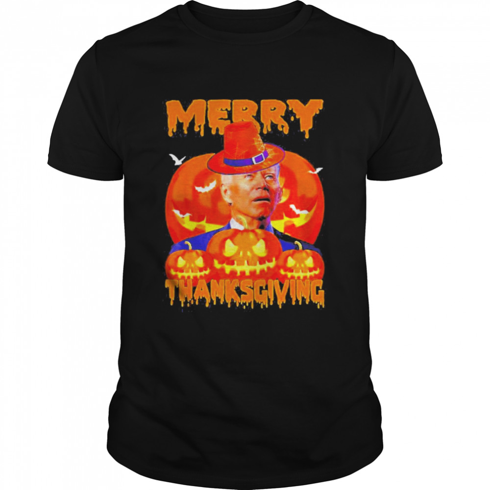 Joe Biden Merry Thanksgiving Confused Happy Halloween 2022 Shirt