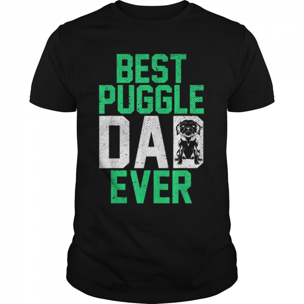 Mens Dog Lover Puggle Dad Pet Owner Fathers Day Animal Puggle T-Shirt B0B7F4L32H
