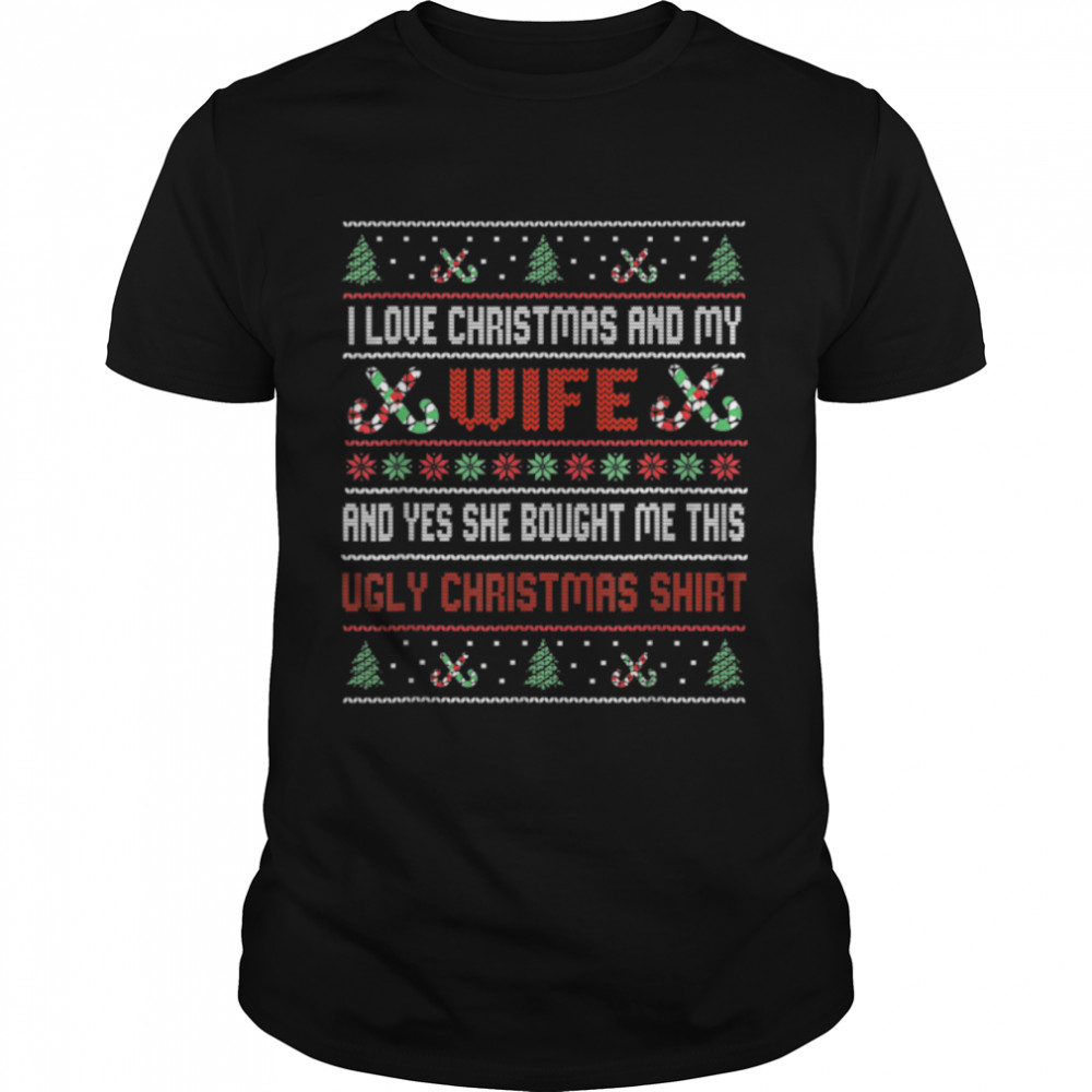 Mens Funny Ugly Husband Ugly Christmas T-Shirt B0B7DWYR76