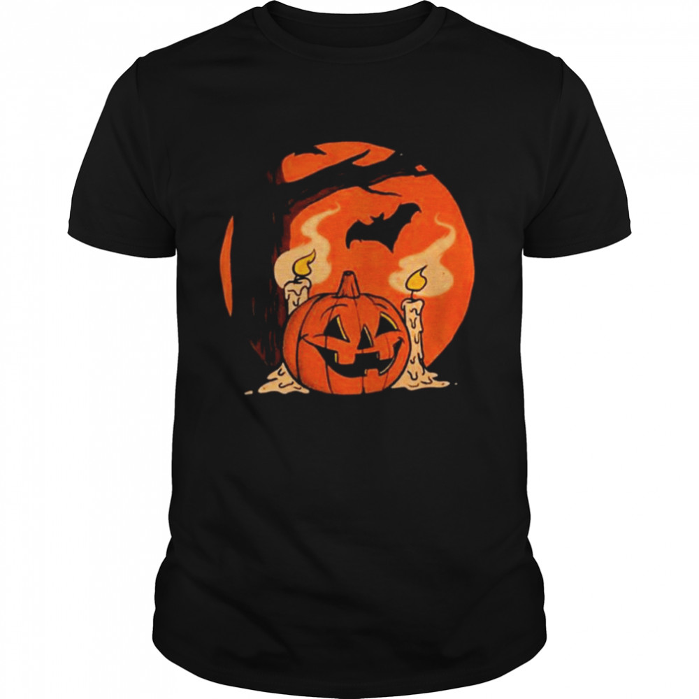 Pumpkin Halloween Vintage Art  Classic Men's T-shirt