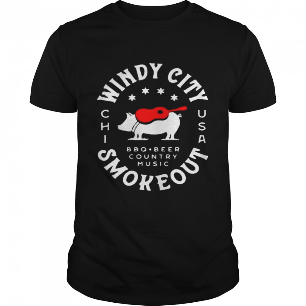 Windy city smokeout bbq country music 2022 shirt