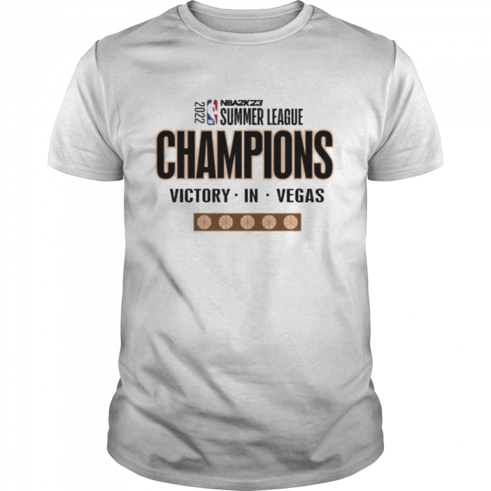 2022 NBA 2K23 Summer League Champions Victory In Vegas Shirt