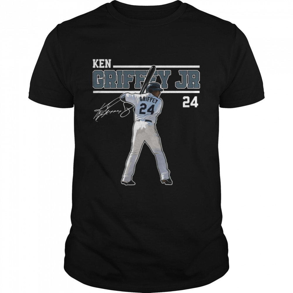 Art Ken Griffey Jr The Kid Seattle Baseball Legend Signature shirt Classic Men's T-shirt