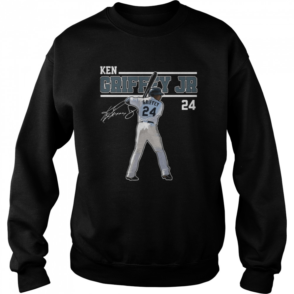 Art Ken Griffey Jr The Kid Seattle Baseball Legend Signature shirt Unisex Sweatshirt