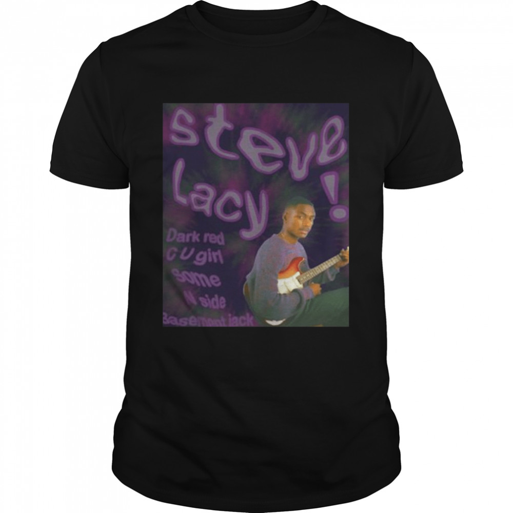 Dark Red Steve Lacy Singer The Internet Band shirt