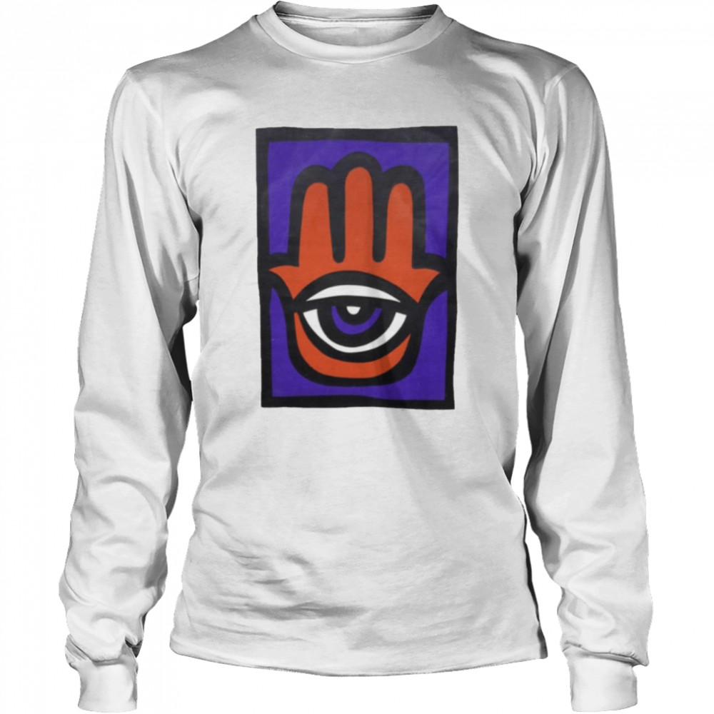Hand Shine Eye Colored Design Hamsa shirt Long Sleeved T-shirt