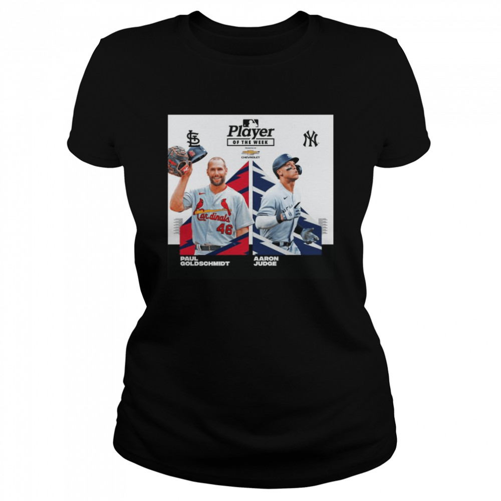 MLB Paul Goldschmidt and Aaron Judge Player of the Week shirt Classic Women's T-shirt