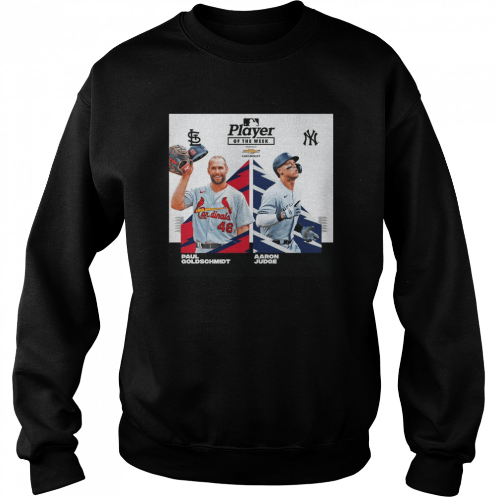 MLB Paul Goldschmidt and Aaron Judge Player of the Week shirt Unisex Sweatshirt