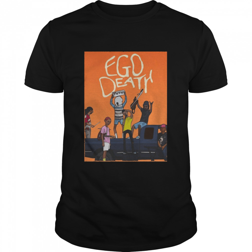 Orange Ego Death The Internet Band shirt Classic Men's T-shirt