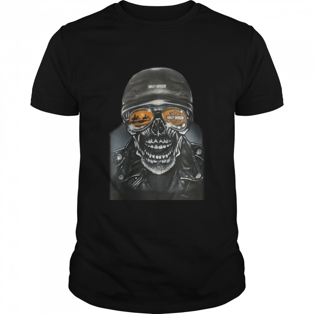 Reflection Motorcycle Skull Vintage shirt