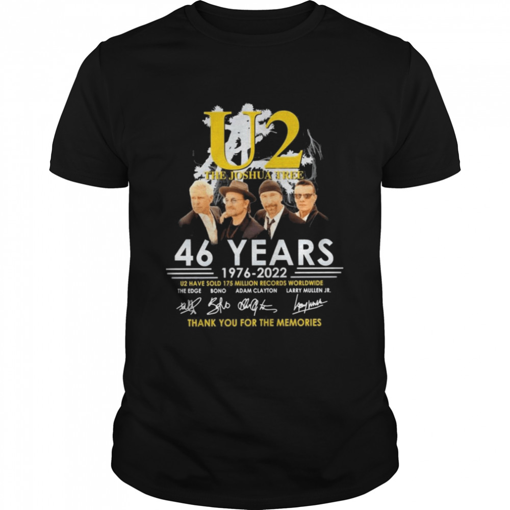 U2 The Joshua Tree 46 Years 1967 2022 Signatures shirt