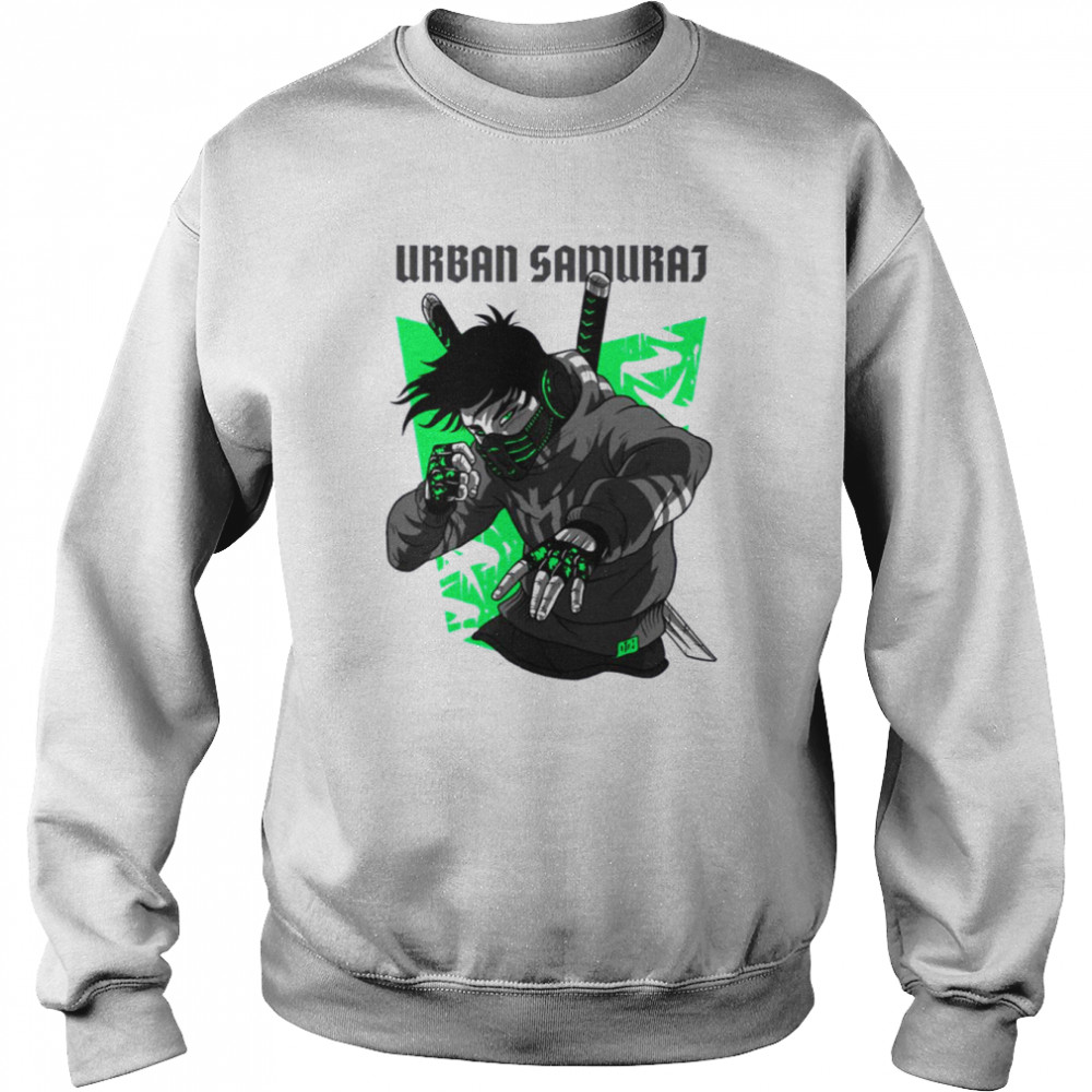 Urban Samurai Modern Warrior Cyberpunk Katana shirt Unisex Sweatshirt