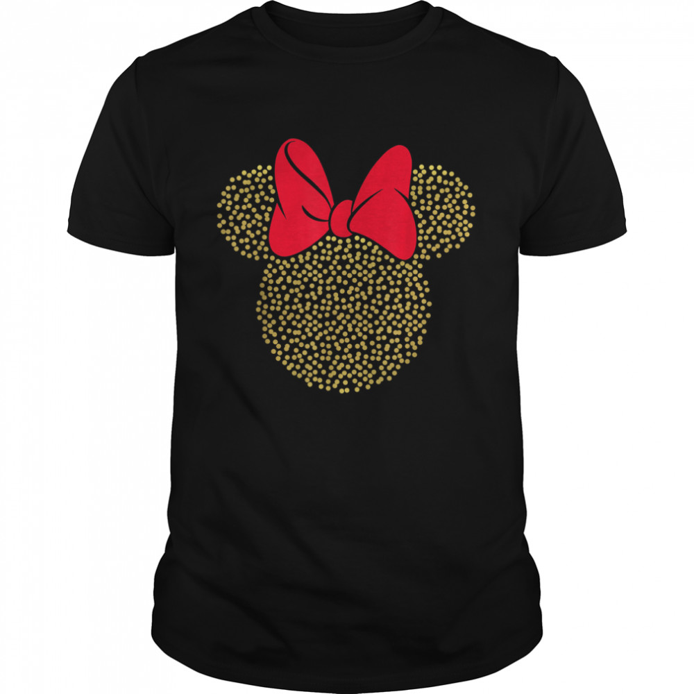 Disney Minnie Mouse Dotted Gold Icon T- Classic Men's T-shirt