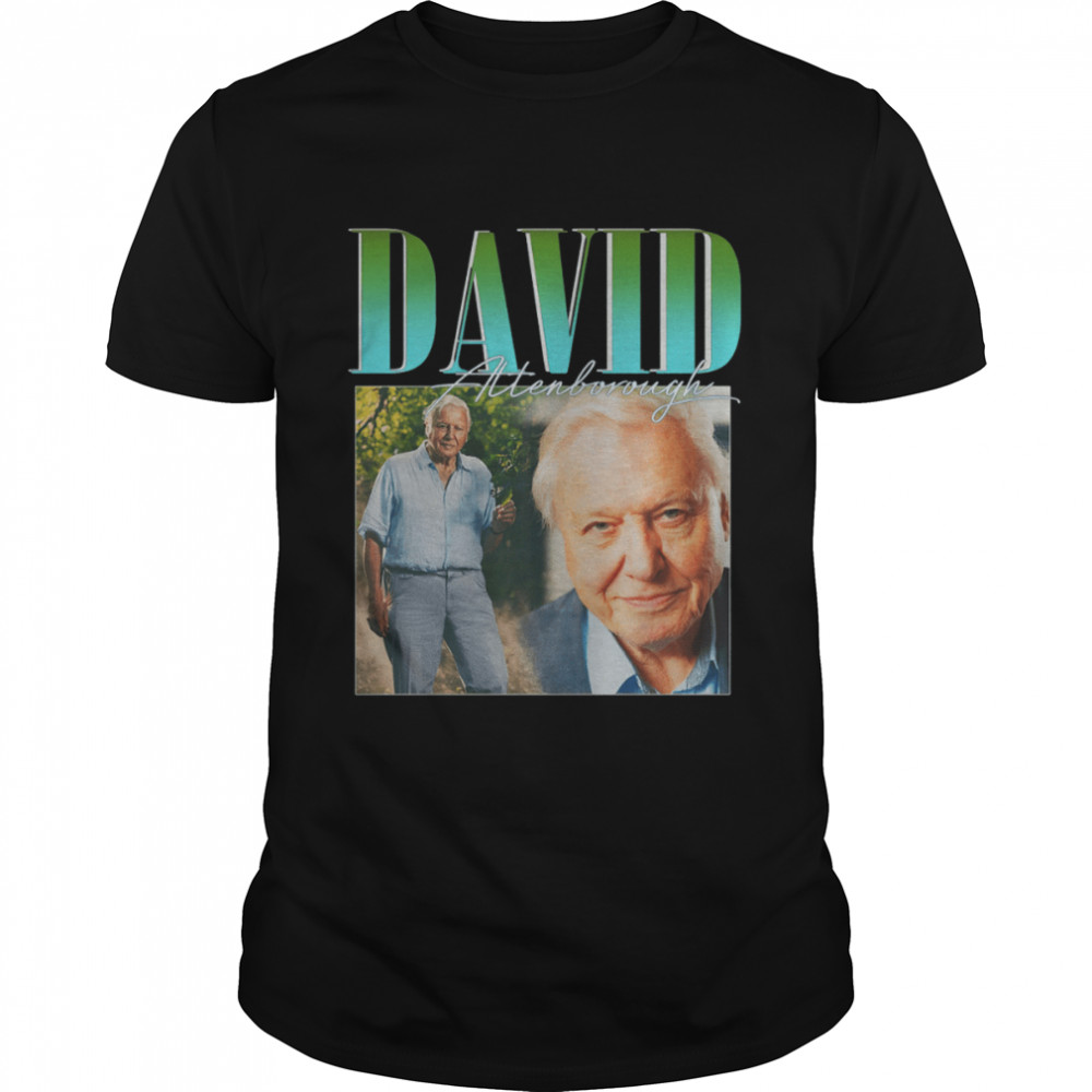 Illustration David Attenborough shirt