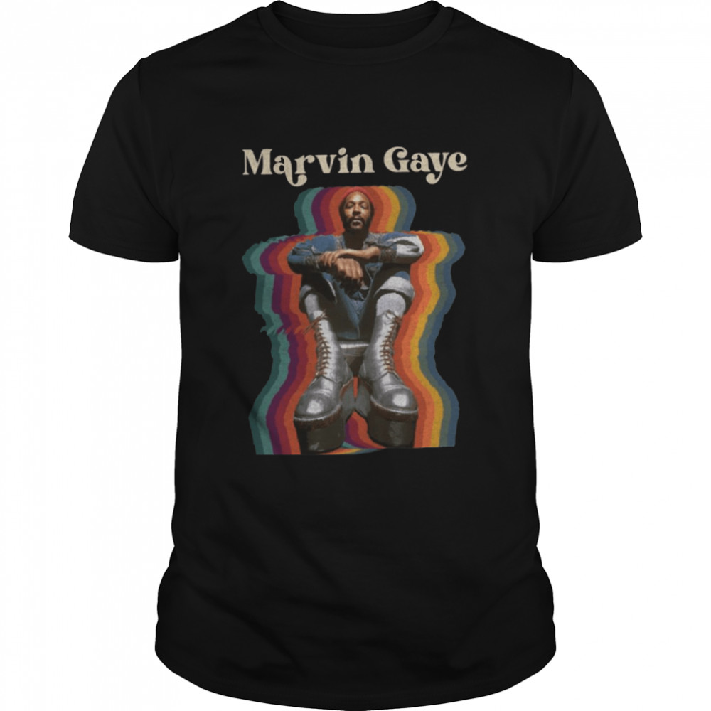 Retro Colored Design Marvin Gaye shirt