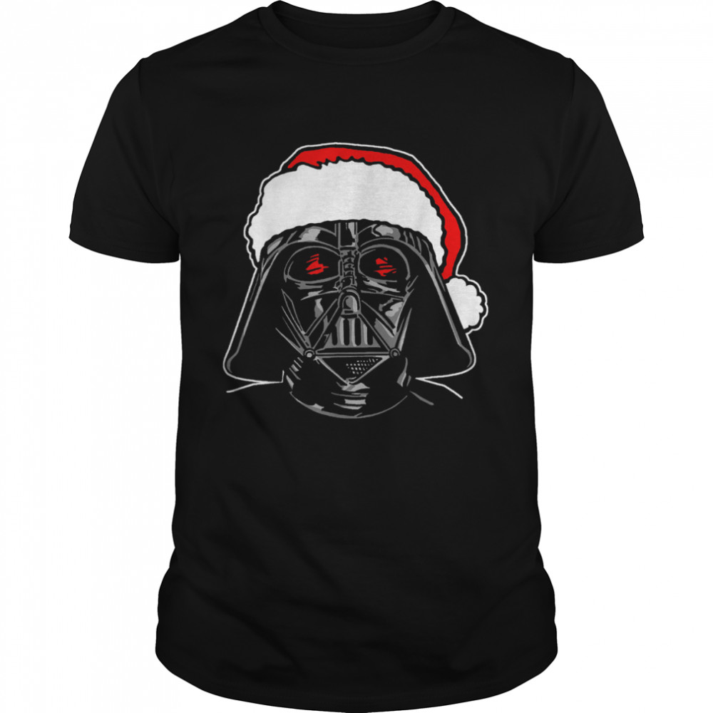 Star Wars Santa Darth Vader Sketch Christmas Graphic T-Shirt