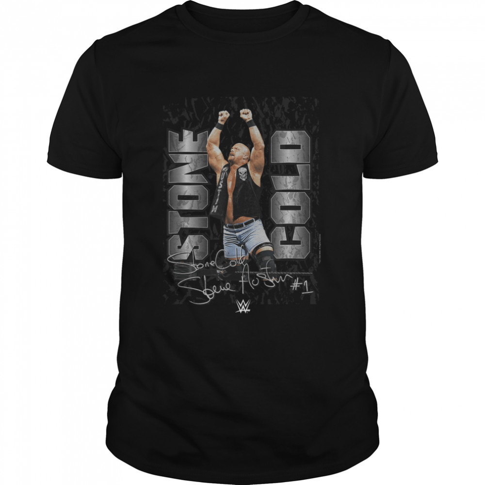 WWE Stone Cold Steve Austin 1 Autograph T-Shirt