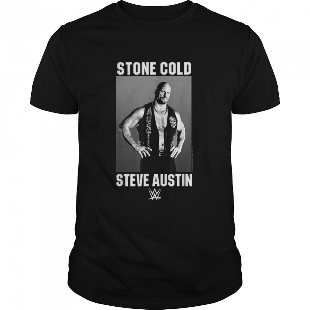 WWE Stone Cold Steve Austin Black And White Poster T-Shirt