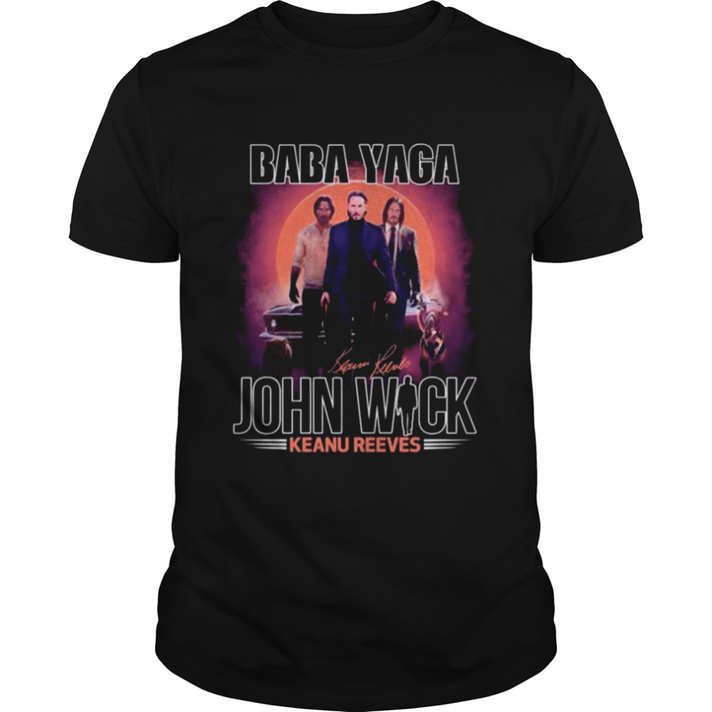 Baba Yaga John Wick Keanu Reeves Signatures  Classic Men's T-shirt