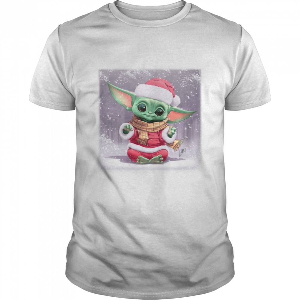 Baby Yoda Cute Merry Christmas 2022 Shirt