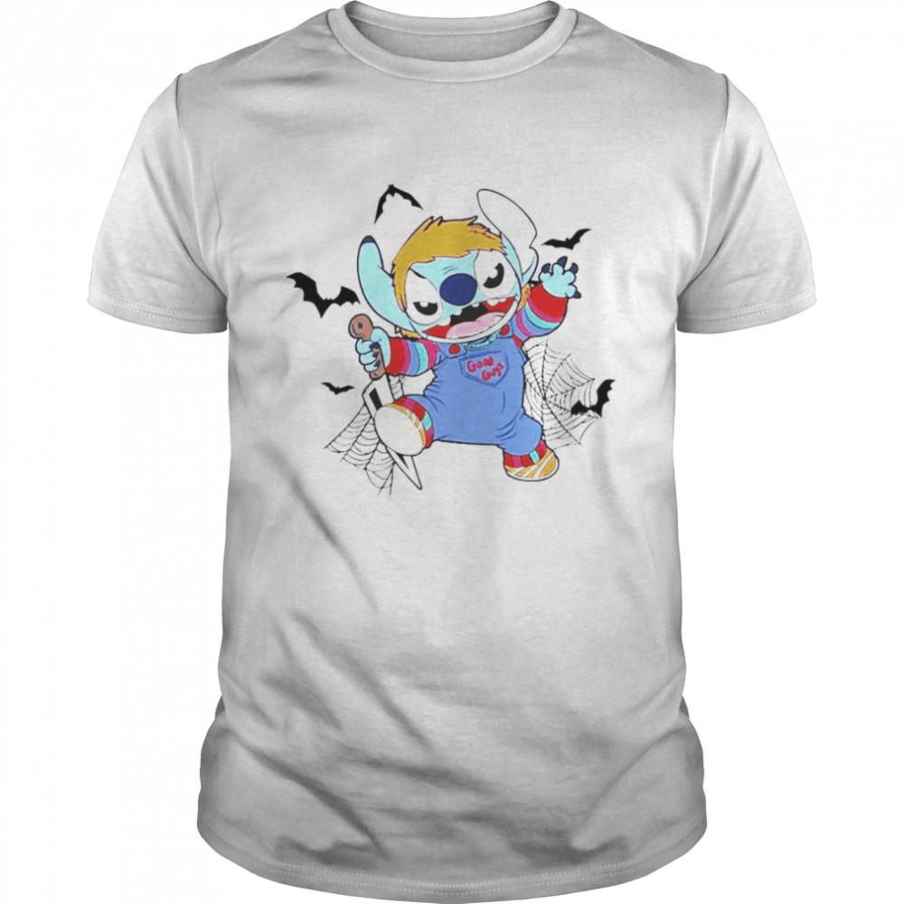 Chucky Stitch Hallowwen Disney Horror Movie Characters shirt